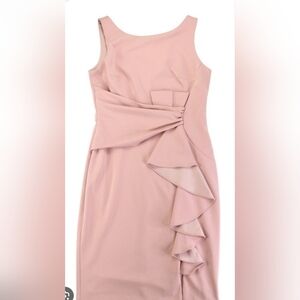 SIZE 16. BETSY. Adam Blush Asymmetrical Dress